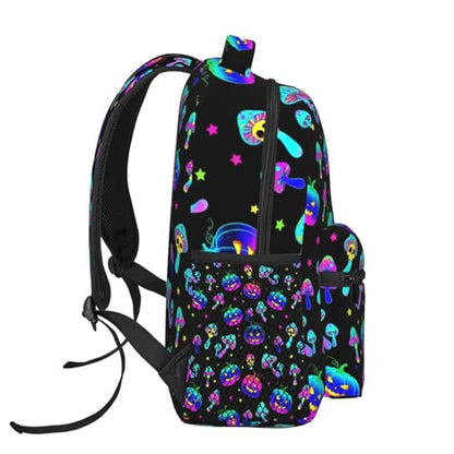 Work Laptop Backpack Halloween Trippy Mushroom Pumpkin, Water Resistant Commuter Bag with Inner Pocket for Office, Business Travel and Daily Commute - color: Pattern (263)