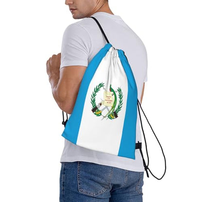 Guatemala Flag Drawstring Bag Sport Gym Backpack Beach Travel Sack Draw String Yoga Bag For Men Women - color: Guatemala Flag