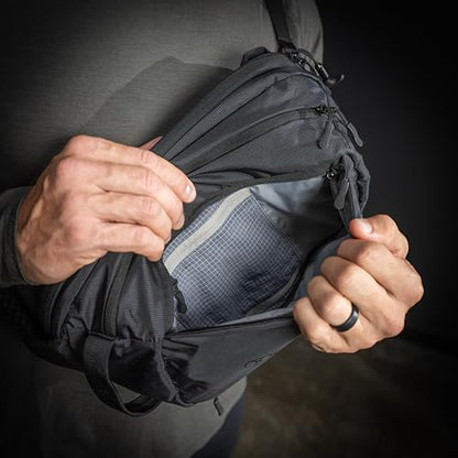 Eberlestock Fade Sling Pack - EDC Crossbody Sling Backpack - Ambidextrous Access to All Compartments - Quick Access - color: Steel, size: X-Large