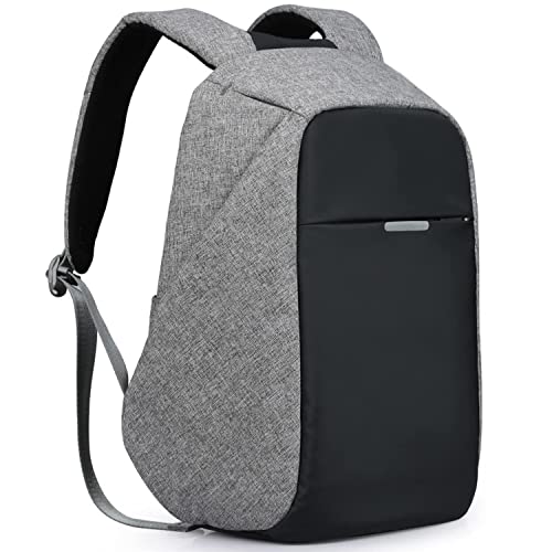 oscaurt Anti Theft Backpack 15.6 Inch Laptop Travel Backpack with Hidden Zipper and USB Charging Port Waterproof Business Computer Bag for Men & Women - color: Dark Grey