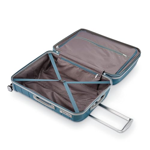 Samsonite Freeform Hardside Expandable with Double Spinner Wheels, Checked-Large 28-Inch, Dark Teal - color: Dark Teal, size: Checked-Large Spinner