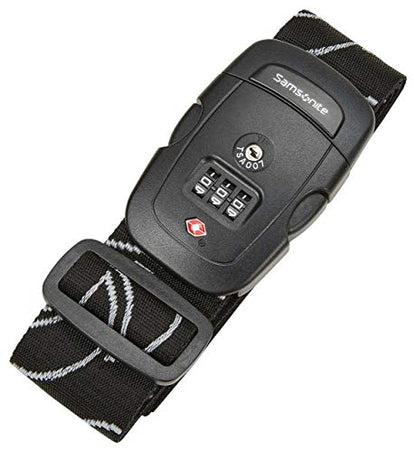 Samsonite Luggage Strap, Black, Combination Lock - color: Black, size: Combination Lock