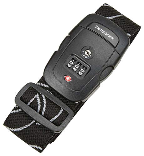 Samsonite Luggage Strap, Black, Combination Lock - color: Black, size: Combination Lock