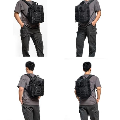 NICGID Sling Bags Chest Shoulder Backpacks, 13.3'' 14.1'' 15.6''Laptop Backpack Crossbody Messenger Bag Travel Outdoor (Black-059, 14.1 Inch) - color: Black-059, size: 14.1 inch