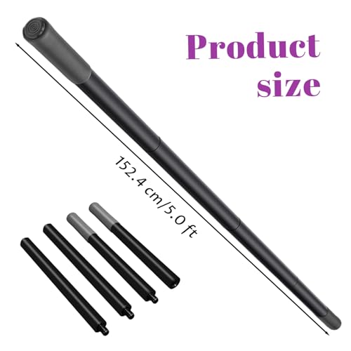 Yoga Stick, Sturdy Steel Stretching Stick with Non-Slip Ends & Foam Handles for Mobility, Flexibility & Balance | Exercise Pole for Fitness, Posture Correction