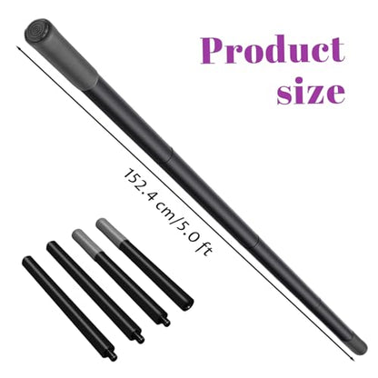Yoga Stick, Sturdy Steel Stretching Stick with Non-Slip Ends & Foam Handles for Mobility, Flexibility & Balance | Exercise Pole for Fitness, Posture Correction