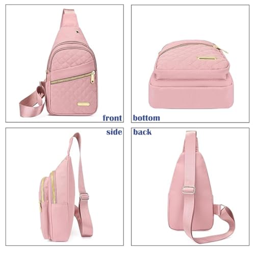 Crossbody Small Sling Backpack Sling Bag for Women Men, Chest Bag Daypack Crossbody for Travel Sport Running Hiking (Green) - color: Green