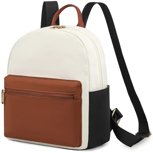 LOVEVOOK Backpack for Women Light Weight Waterproof Backpack Purses Daily Backpack… | Light Weight - color: Beige/Brown/Black