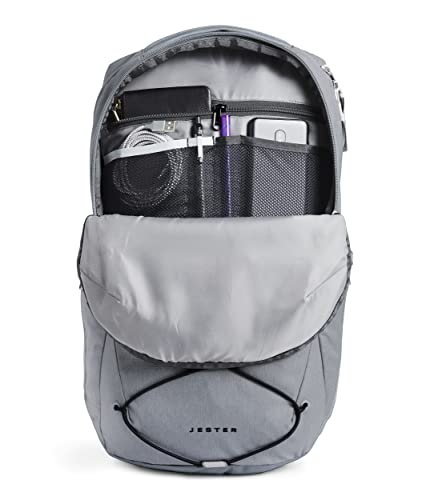The North Face Jester Everyday Laptop Backpack | Commuter Daypack with Water Repellent Finish, 16" Laptop Sleeve, Huge Main Compartment, Mid Grey Dark Heather/TNF Black,One Size - color: Mid Grey Dark Heather/Tnf Black