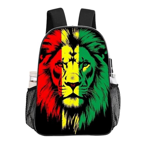 Lightweight Rucksacks for Camping Picnic Walking Cycling, Large Capacity Multipurpose Anti-Theft Carry On Bag, Reggae Rasta Flag Lion Travel Hiking Camping Rucksack - color: Pattern 211