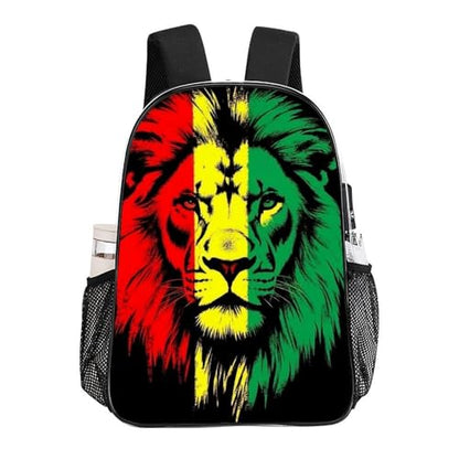 Lightweight Rucksacks for Camping Picnic Walking Cycling, Large Capacity Multipurpose Anti-Theft Carry On Bag, Reggae Rasta Flag Lion Travel Hiking Camping Rucksack - color: Pattern 211
