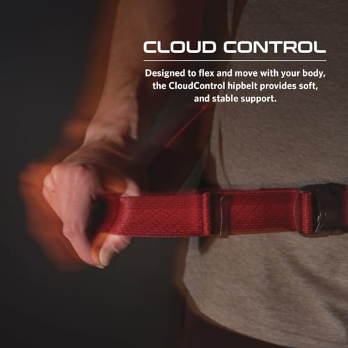 Gregory Kiro 24L Day Hiking Backpack, Cloud Control Hipbelt, Built-In Hydration Attachment and Sleeve (Reservoir Not Included), One Size Fits All, Lava Red - color: Red, style: 24l