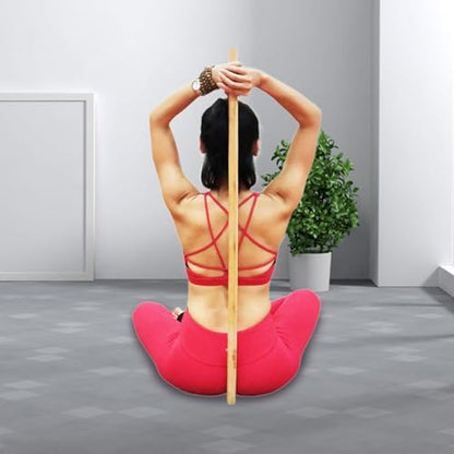 Stick Back Straightener Open Shoulder Added Mobility Stretching Stick Posture Correction for Strength Training Dance Gym - size: 0.6m