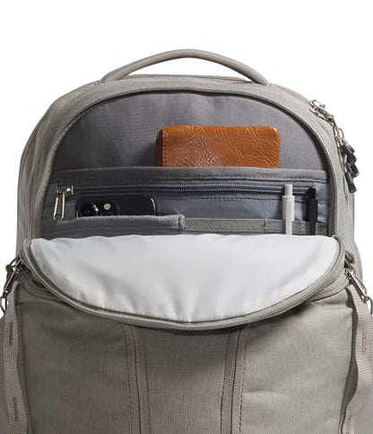 The North Face Women's Surge Commuter Laptop Backpack - Everyday Travel Bag, Laptop Sleeve, Water-Repellent, Stone Slab Light Heather/Stone Slab, One Size - color: Stone Slab Light Heather/Stone Slab