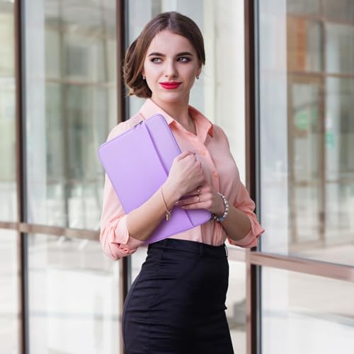 13 Inch Laptop Sleeve Portable Carrying Case with Front Pocket Padded Computer Pouch Cover Compatible with MacBook Air 13.6 Inch M4 M3 M2 2025-2022, 14 Inch MacBook Pro M4 M3 M2 M1 - color: Pale Purple, size: 13 inches