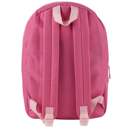 Trail maker 24 Pack- Classic 17 Inch Backpacks in Bulk Wholesale Back Packs for Boys and Girls (Pink) - color: Pink