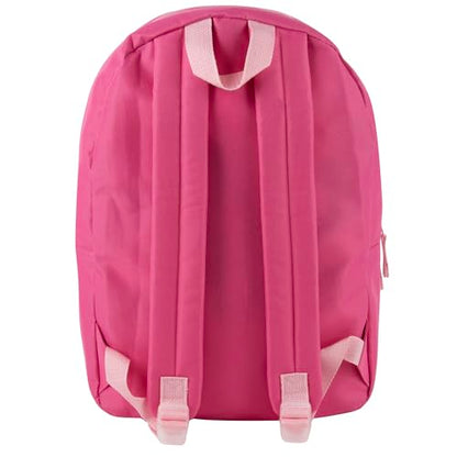 Trail maker 24 Pack- Classic 17 Inch Backpacks in Bulk Wholesale Back Packs for Boys and Girls (Pink) - color: Pink
