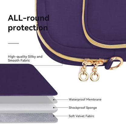 Laptop Bag Case for Women Men Messenger Briefcase Bag, 15.6 16 Inch - color: Violet, size: 15.6 inch