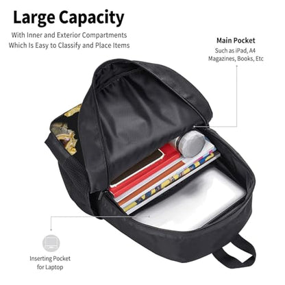 Travel Daypack Bearded Dragon Lizard, Quick-Access Pocket, Side Bottle Holder, for Active Adults - color: Design (410)
