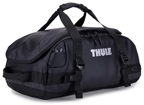 Thule Chasm Duffel bag, Weather-resistant materials, Easy packing, Converts to backpack, Internal pockets, Travel-ready - color: BLACK, size: 30L