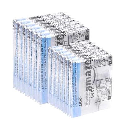 Amazon Basics Roll-Up Travel Compression Storage Bags for Clothes and Towels, No Vacuum Needed, Clear, 12 Pack (6 Small & 6 Medium) - size: Multiple (Pack of 12)