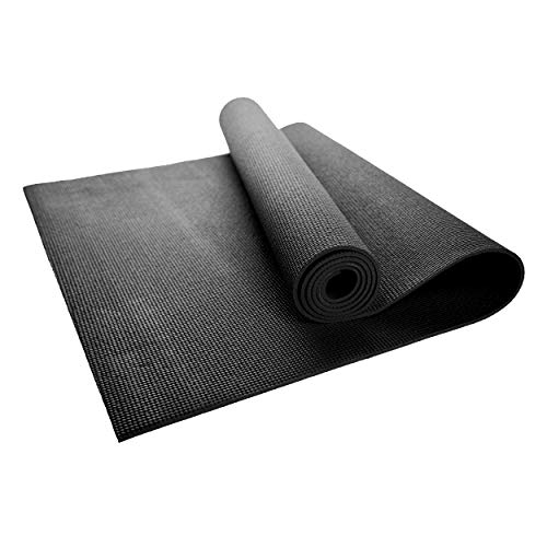 10-Pack Yoga Mat, 68" x 24" Non Slip Exercise Mat, 4mm Thick Gym Mat for Fitness and Stretching, Bulk Non Toxic Yoga Mats for Schools and Studios - color: Black