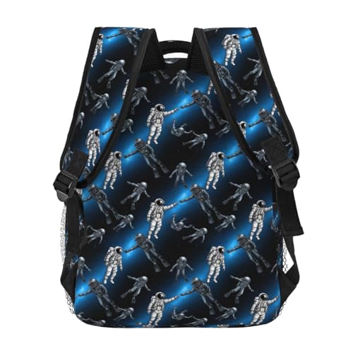 Lightweight Commuter Backpack Astronaut And Scuba Diver Art, Casual Laptop Daypack with Multi Pockets for Work, Trips and Daily Commute - color: Pattern (232)
