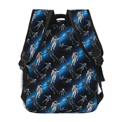 Lightweight Commuter Backpack Astronaut And Scuba Diver Art, Casual Laptop Daypack with Multi Pockets for Work, Trips and Daily Commute - color: Pattern (232)