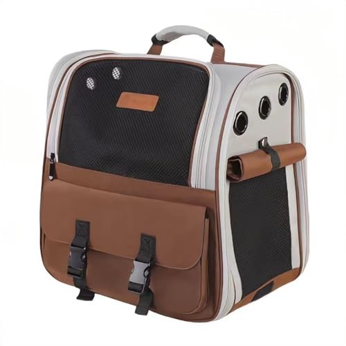 Cat Carrier Backpack Small Pet Carrying Bag with Breathable Mesh Collapsible Waterproof Cat Case for Hiking Camping Travel