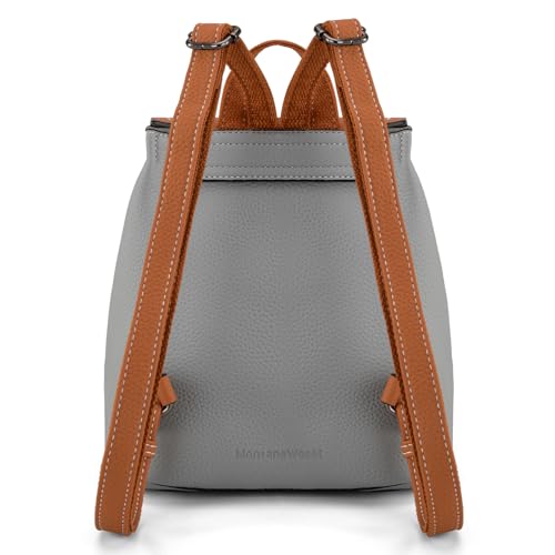 Montana West Small Backpack Purse for Women Vegan Leather Mini Womens Backpack Cute Convertible Shoulder Bag - color: Jean