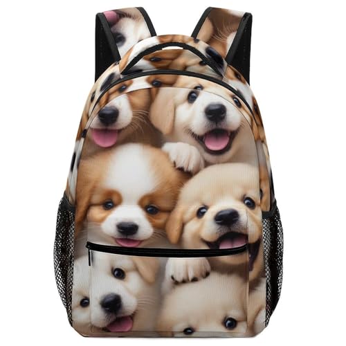 Casual Laptop Backpack for Women, Retriever Dog Lovers Large Backpack with Adjustable Strap Lightweight Book Bags Travel Hiking Daypack - color: Color(537)