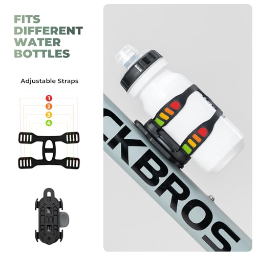 ROCKBROS Magnetic Strap Water Bottle Holder with Quick-Release Button for Road Bikes, Mountain Bikes, Scooters, Backpacks, and Folding Bikes - size: Hollow Strap Design