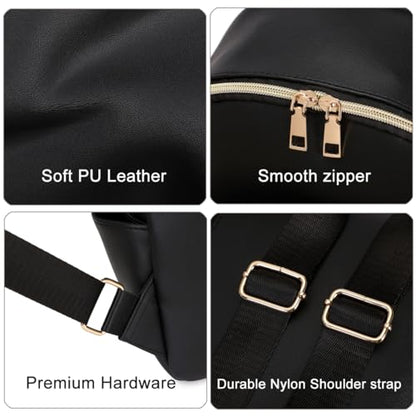 Mini Backpack Purse for Women PU Leather Small Backpack Fashion Multi Pockets Casual Daypacks Ladies Travel Shoulder Bags Brown - color: Brown