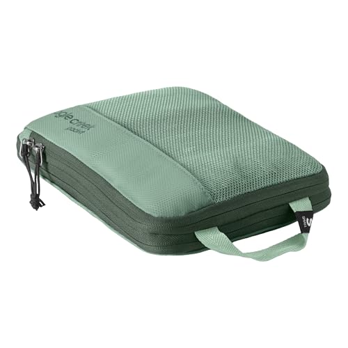 Eagle Creek Pack-It Reveal Compression Cube - Compression Packing Cubes for Optimizing Luggage Space - Convenient Top Handle - Self Repairing Zippers - Small - Willow Green - color: Willow Green, size: 7" x 1" 10"
