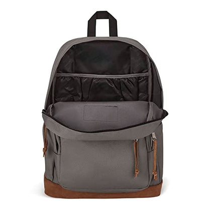 JanSport Right Pack Backpack - Durable Daypack with Padded 15" Laptop Sleeve, Spacious Main Compartment & Integrated Water Bottle Pocket - Graphite Grey - color: Graphite Grey