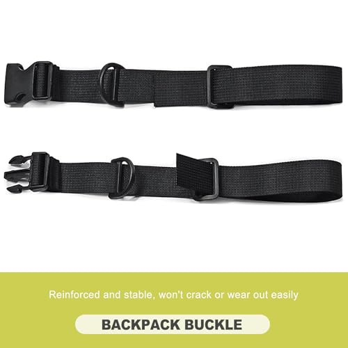 Universal Adjustable Sternum Strap for Backpacks – Quick Release Chest Buckle with Shoulder Clip for Hiking, Camping, Travel, Daypack Support