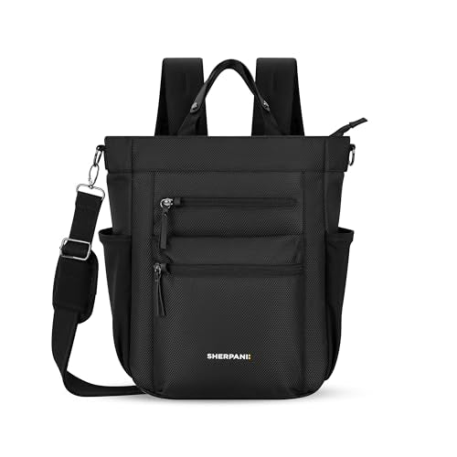 Sherpani Soleil, Anti Theft Convertible Backpack, 3 in 1 Tote, Crossbody Purse, 18L Travel Bag, Fits 13” Laptop (Carbon) - color: Carbon