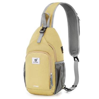 SKYSPER Sling Bag RFID Crossbody Sling Backpack Cross Body Shoulder Bag Travel Hiking Daypack for Women Men(Khaki) - color: Khaki