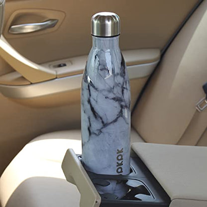 BJPKPK 17 oz Small Insulated Water Bottle, Stainless Steel, Leak Proof - color: Frozen, size: 17 Ounces