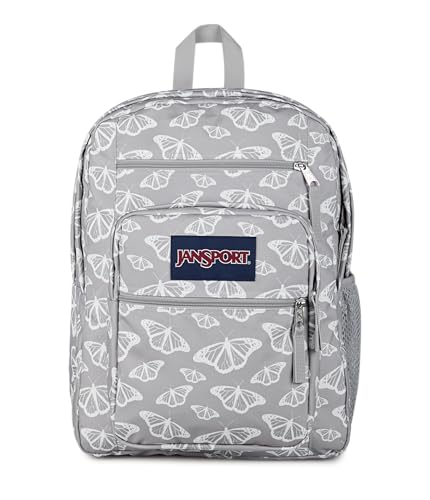 JanSport Laptop Backpack - Computer Bag with 2 Compartments, Ergonomic Shoulder Straps, 15” Laptop Sleeve, Haul Handle - Flutter By Grey - color: Flutter By Grey