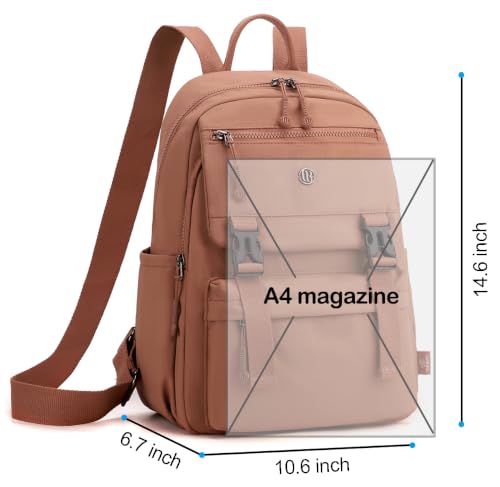 Backpack Purse for Women Small Backpack Nylon Travel Backpack (khaki) - color: Khaki