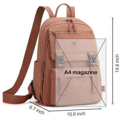 Backpack Purse for Women Small Backpack Nylon Travel Backpack (khaki) - color: Khaki