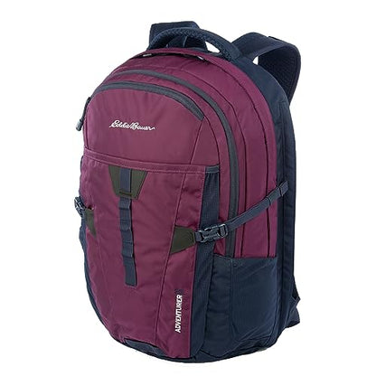 Eddie Bauer Adventurer Backpack with Organization Compartments and Hydration/Laptop Compatible Sleeve, Women's Adventurer - Dark Plum, 30L - color: Women's Adventurer - Dark Plum, size: 30L