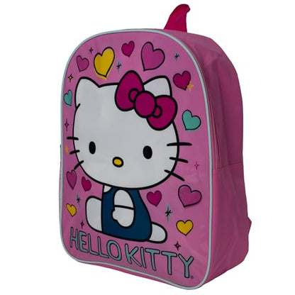 AI ACCESSORY INNOVATIONS Hello Kitty Kids Backpack, Elementary School Girls Book Bag with Padded Straps, Pink - color: Hello Kitty