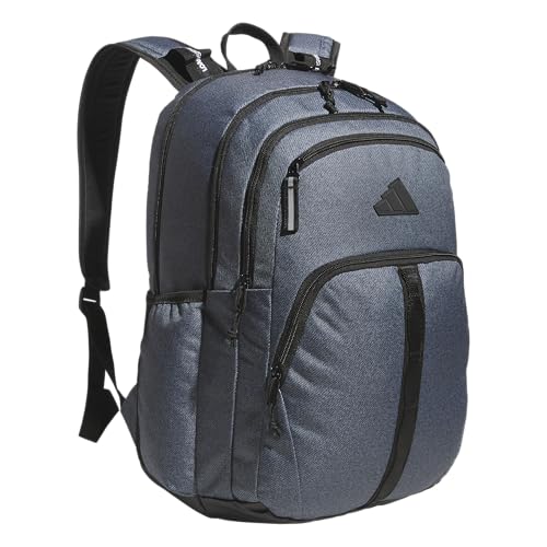 adidas Prime 7 Backpack for Laptop, School and Travel, 37L - color: Twill Onix Grey/Black