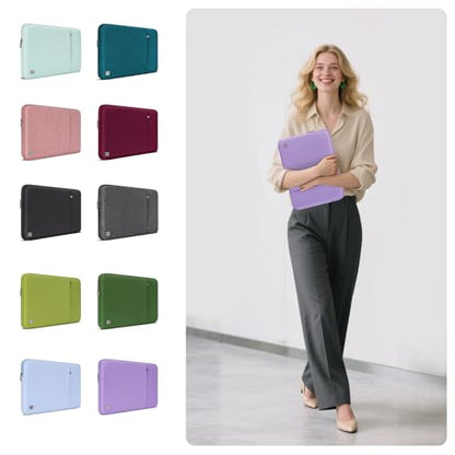 DOMISO Laptop Case Laptop Sleeve Cover Compatible with 15 inch MacBook Air M4/A3241 2025, M3/A3114,M2/A2941,15 inch MacBook Pro A1990 A1707,Compatible with Dell XPS 15 Plus with Pocket,Purple - color: Purple, size: 14 inch