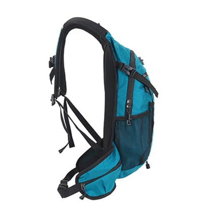 Keenso Outdoor Hiking Backpack Breathable Water Bladder Backpack 47x59x12cm Versatile Storage Multi Activity Hydration Pack for Camping Hiking Riding Adults - color: Lake Blue