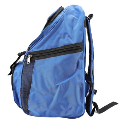 Zunate Large Capacity Sports Backpack, Oxford Cloth Bag with Laptop Compartment and Ventilated Mesh Pockets for Football Basketball Gear in Red, 40 X 30 X 25cm - color: Blue