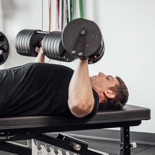 Rep Fitness Quickdraw Adjustable Dumbbells, Multiple weight ranges available including: 5-30, 5-40,5-50 and 5-60 lbs - style: 5-40 lbs