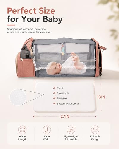 houscly Diaper Bag Backpack with Changing Station,Baby Bags New Mom Gifts Pañaleras Para Bebe Baby Girl Newborn Essentials Must Haves Baby Shower Gifts Baby Registry Search Light Blue - color: Light Blue